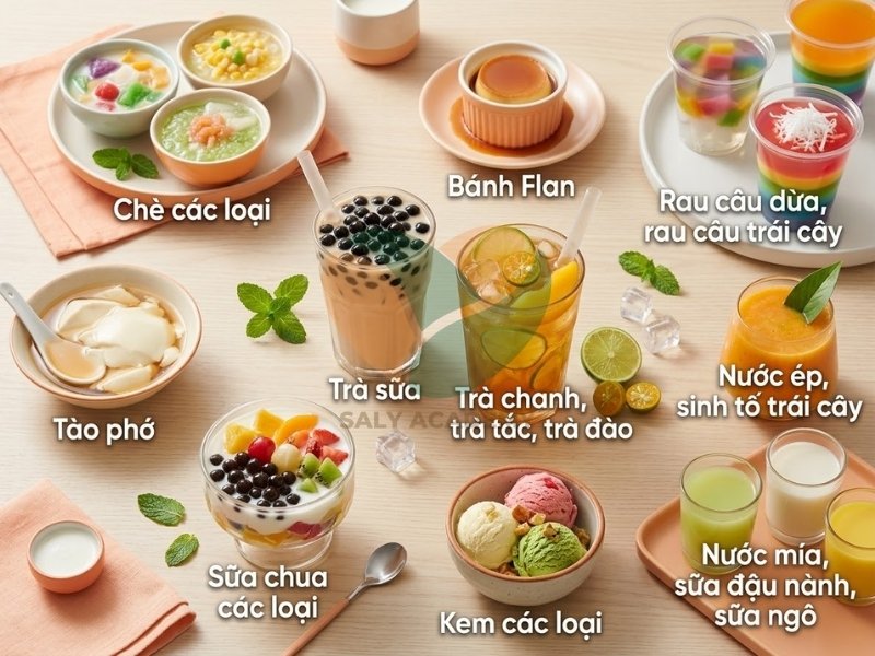 Nhóm món ngọt, mát Nhóm món ngọt, mát