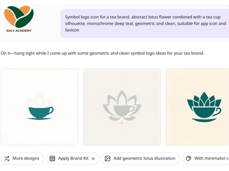 Prompt tạo logo biểu tượng