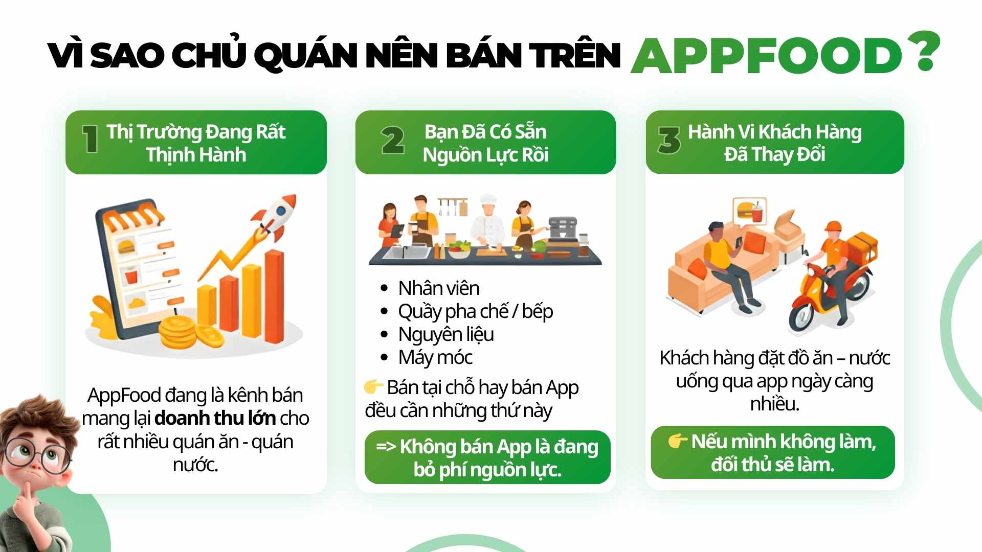 Vì sao chủ quán nên bán hàng trên AppFood?