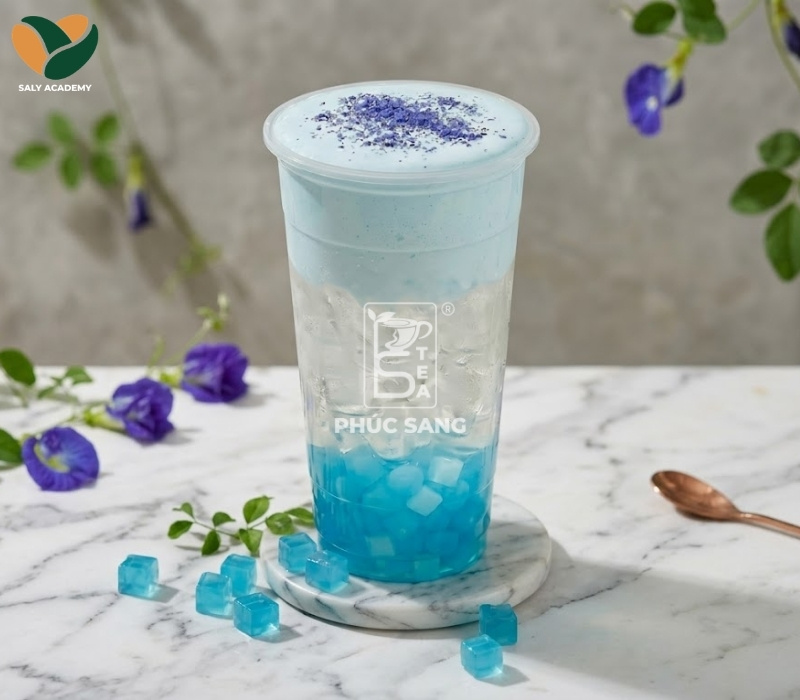 Cách pha coconut mây xanh đẹp mắt, dễ bán