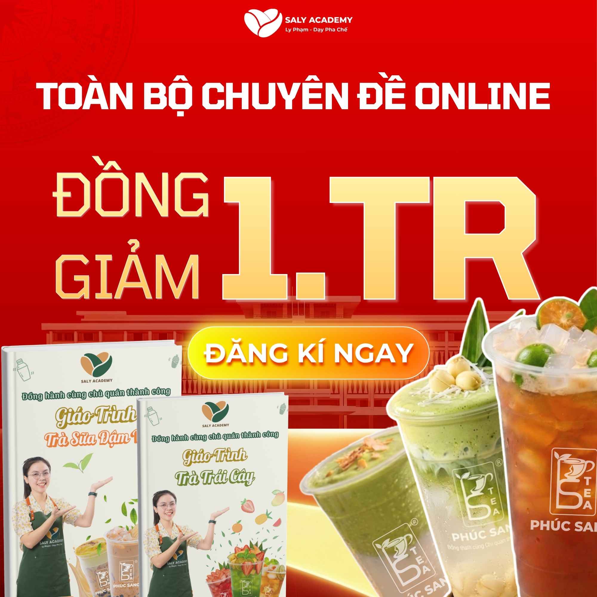 SaLy Academy giảm ngay 1.000.000đ - áp dụng toàn bộ khóa học online