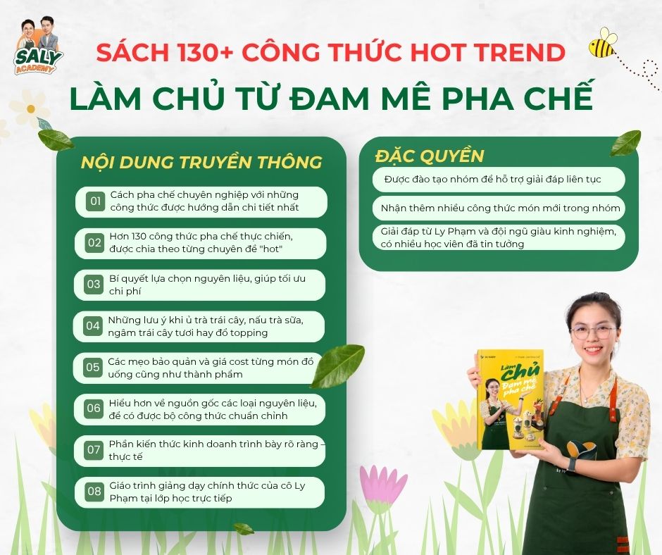 Đôi nét về cuốn sách "Làm chủ từ đam mê pha chế"