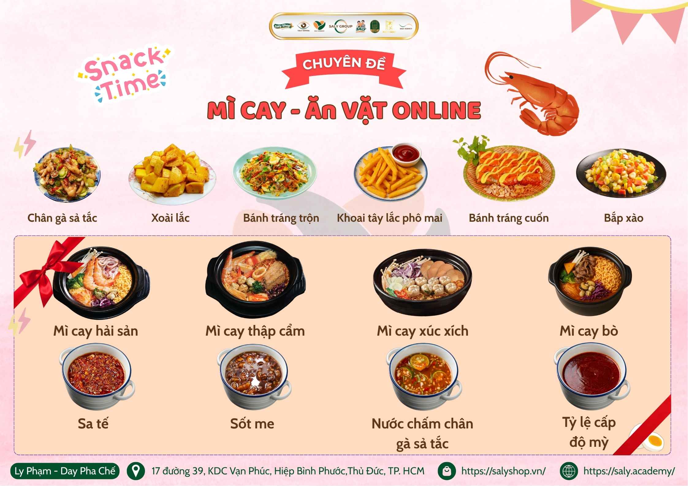 Khóa học Mì cay - Đồ ăn vặt Online tại Ly Phạm - Dạy Pha Chế