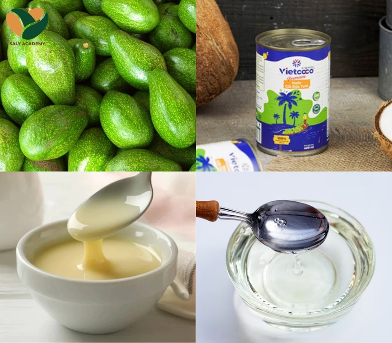 Nguyên liệu làm bơ già dừa non