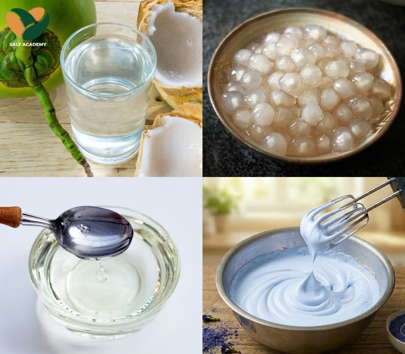 Nguyên liệu làm coconut mây xanh thơm ngon