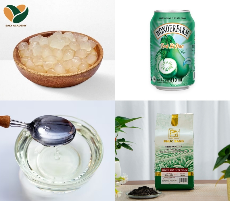 Nguyên liệu làm hồng trà bí đáo thơm ngon