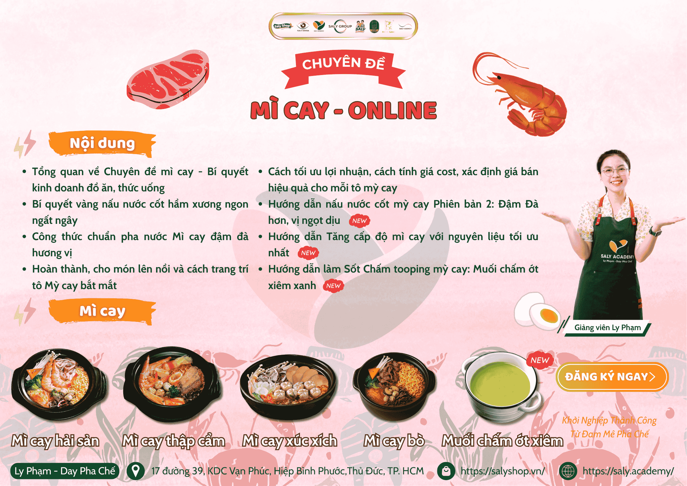 Nội dung khóa học mì cay online Nội dung khóa học mì cay online