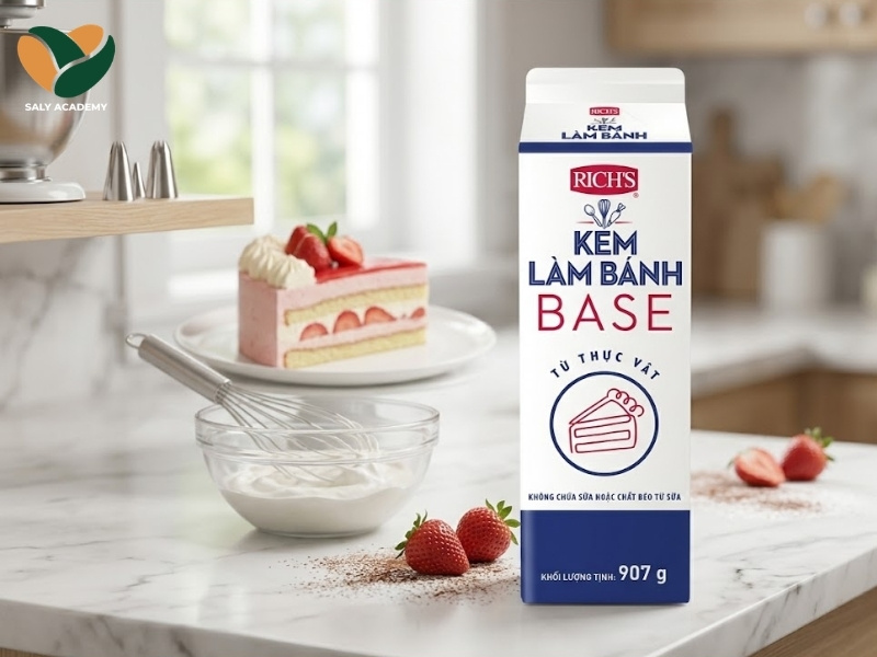 Rich cao là loại kem béo thực vật dạng lỏng đông lạnh, được đựng trong hộp carton cao