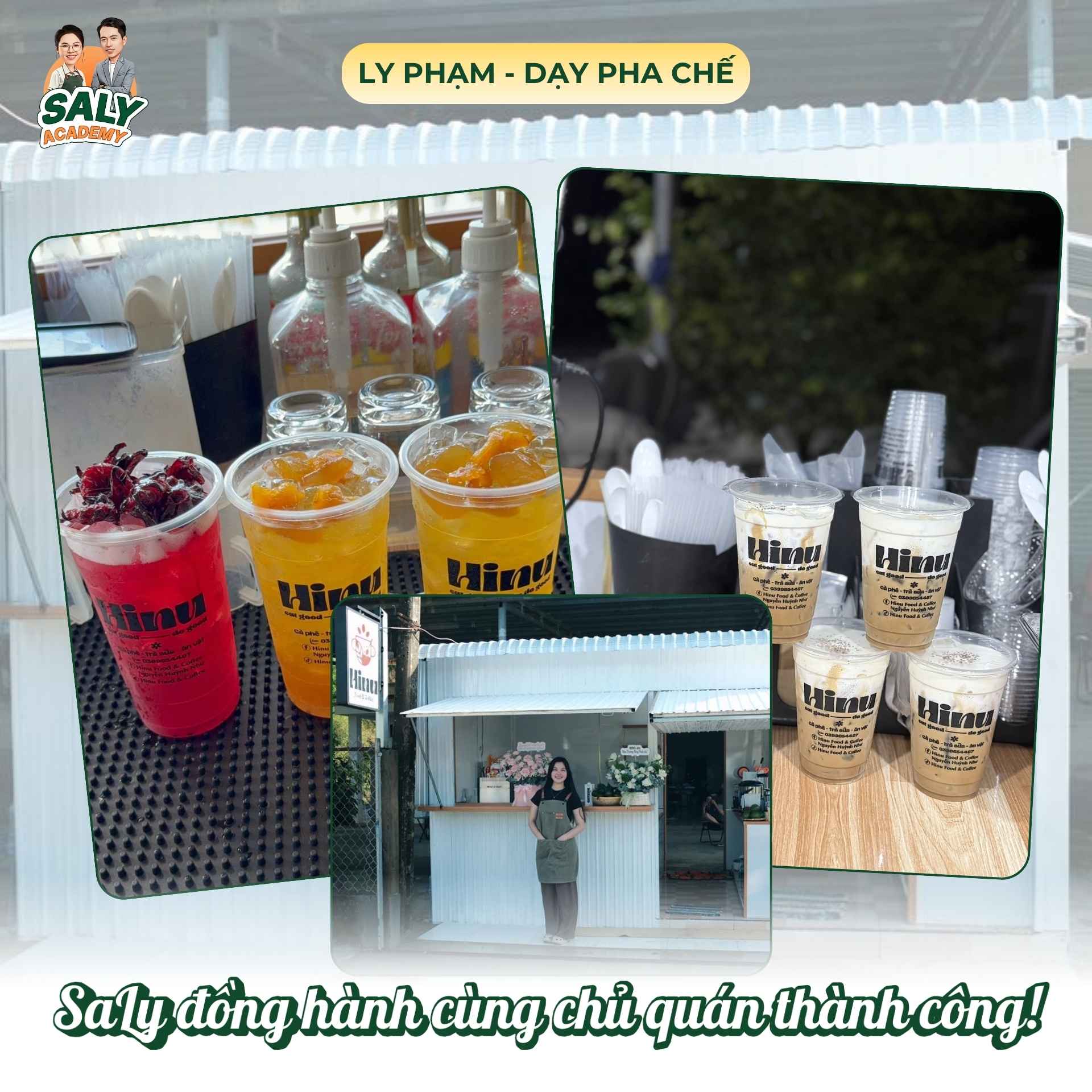 SaLy Academy hỗ trợ toàn diện giúp “Hinu Food & Coffee” thành công