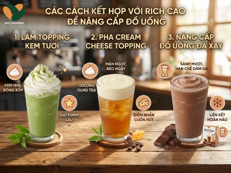 Ứng dụng rich cao trong kinh doanh đồ uống