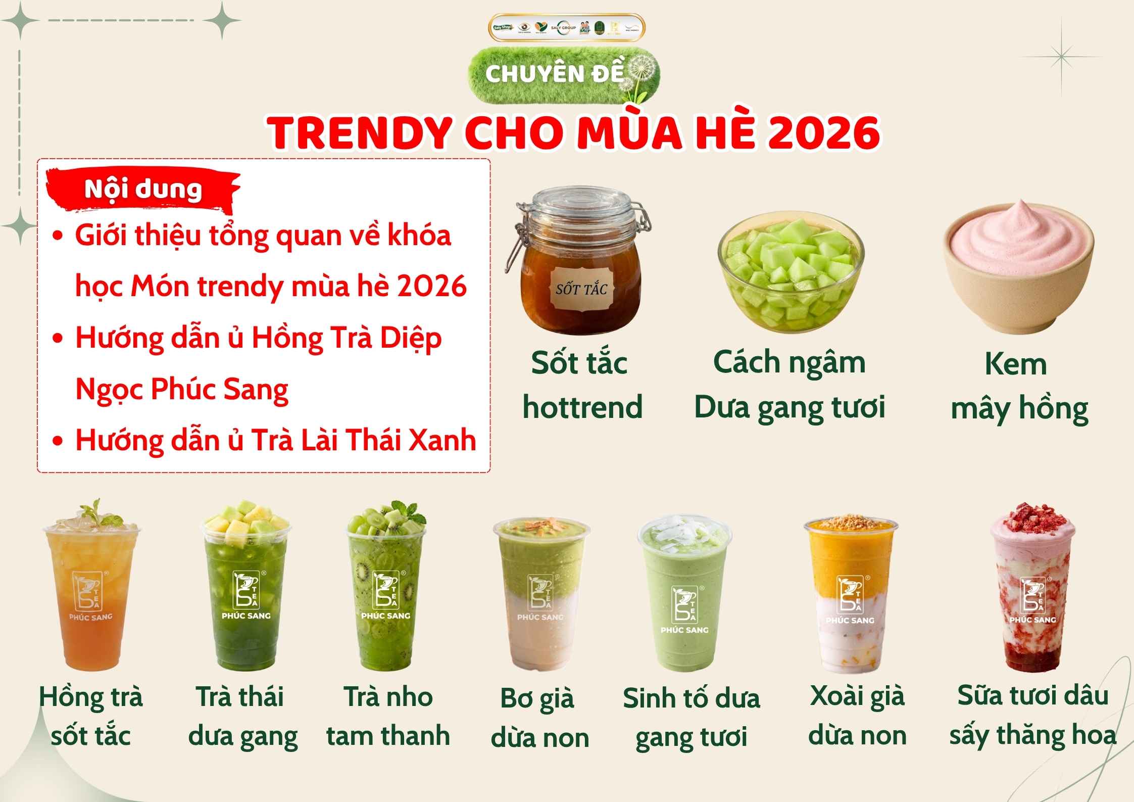 Khóa học với hơn 10 công thức pha chế đỉnh cao - bán là lời ngay