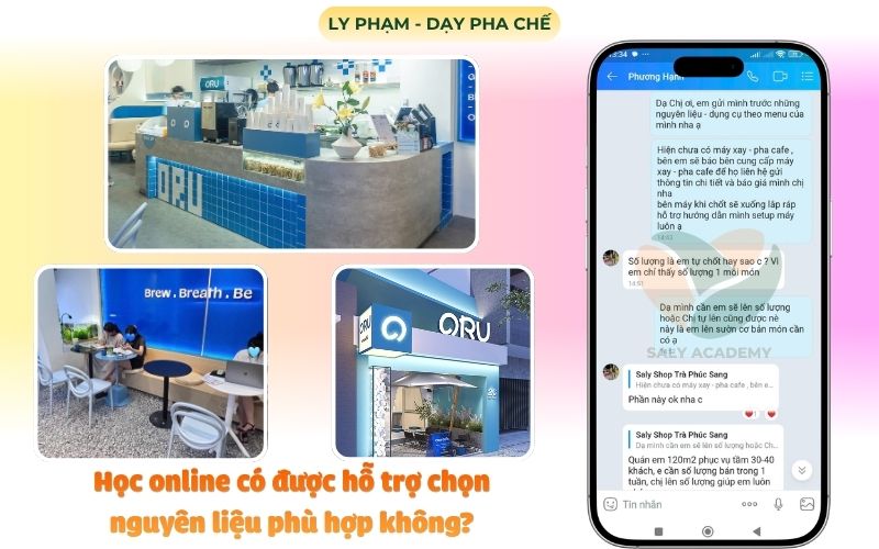 Học online có được hỗ trợ chọn nguyên liệu phù hợp không? SaLy Academy giải đáp