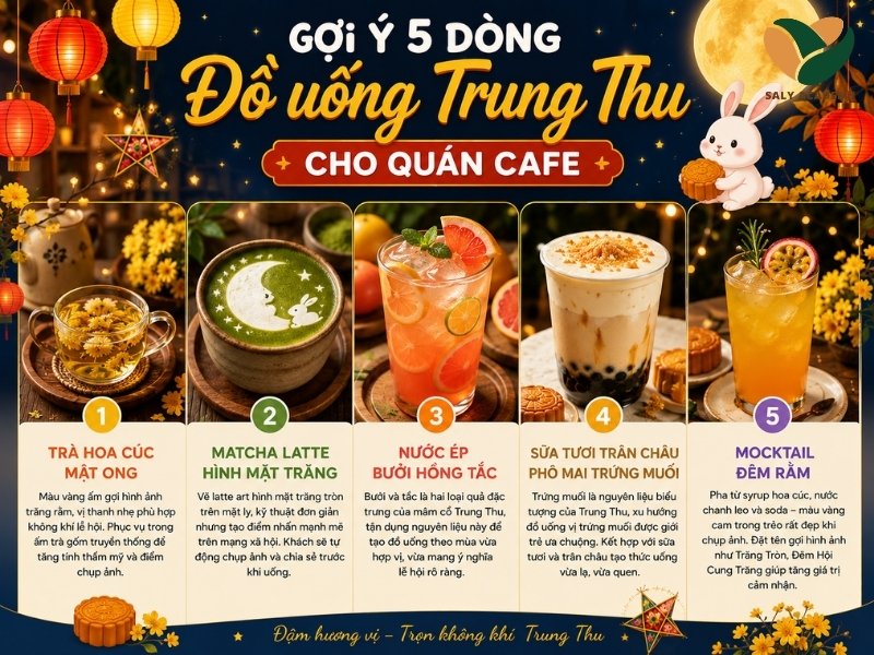 Gợi ý 5 dòng đồ uống Trung Thu cho quán cafe Gợi ý 5 dòng đồ uống Trung Thu cho quán cafe