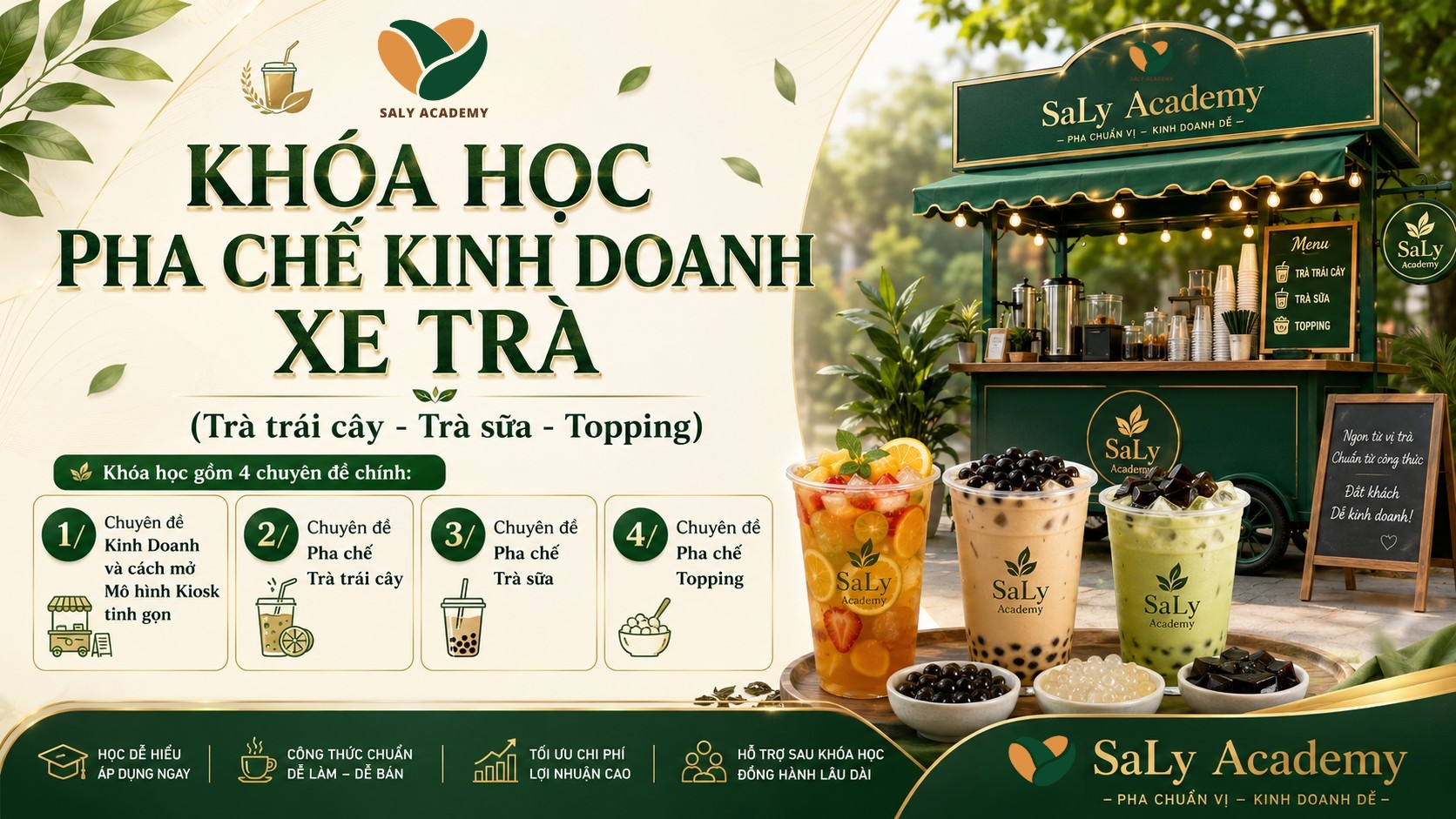 Khóa học Kinh doanh xe Trà thực chiến - Chỉ 50 suất ưu đãi giảm 50%! Khóa học Kinh doanh xe Trà thực chiến - Chỉ 50 suất ưu đãi giảm 50%!