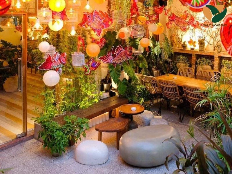Mẫu decor trang trí trung thu quán cafe Mẫu decor trang trí trung thu quán cafe