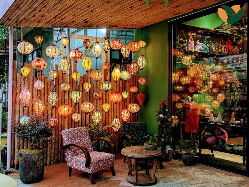 Trang trí Trung Thu quán cafe phong cách truyền thống
