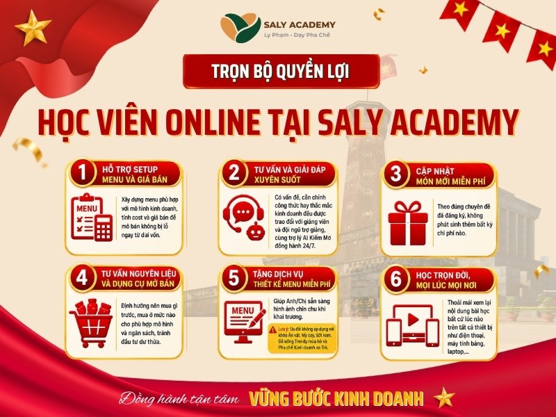 Trọn bộ quyền lợi học viên Online tại SaLy Academy Trọn bộ quyền lợi học viên Online tại SaLy Academy