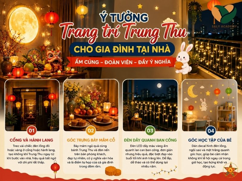 Ý tưởng trang trí Trung Thu cho gia đình tại nhà Ý tưởng trang trí Trung Thu cho gia đình tại nhà