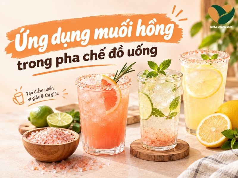 Ứng dụng muối hồng trong pha chế đồ uống