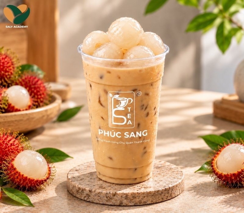 Bí quyết pha trà sữa chôm chôm thơm ngon, chuẩn vị kinh doanh
