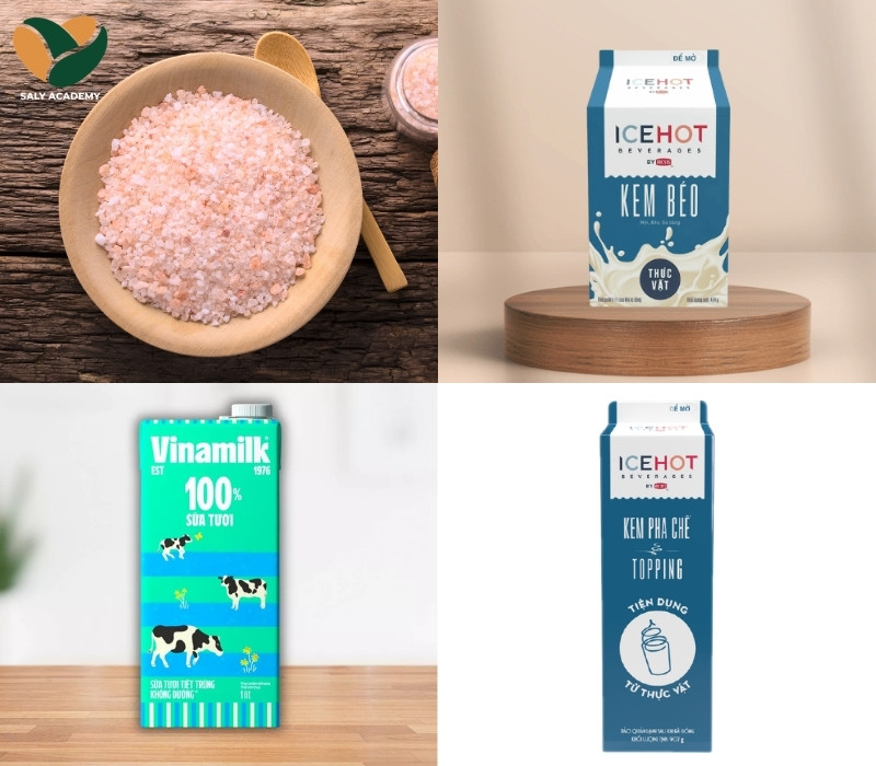Nguyên liệu để để làm kem nhãn
