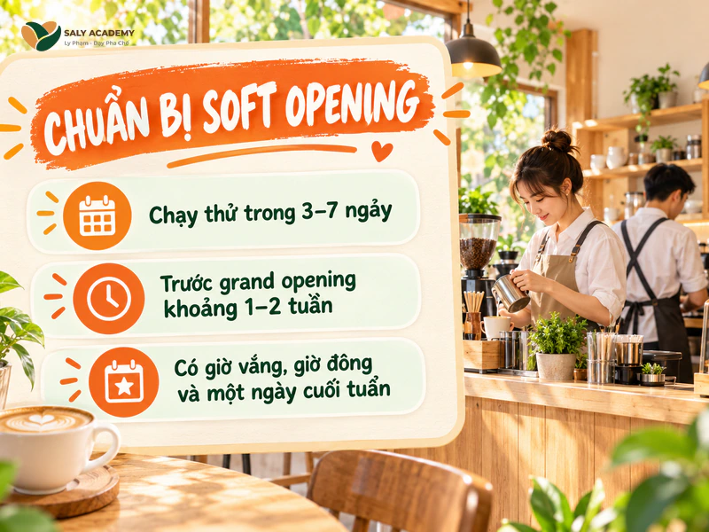 Các bước cần chuẩn bị cho soft opening Các bước cần chuẩn bị cho soft opening