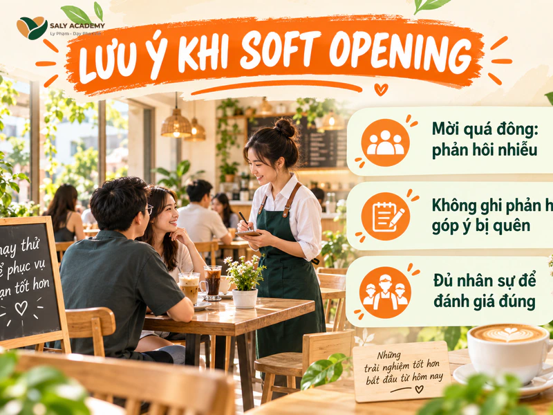 Lưu ý khi tổ chức soft opening đạt hiệu quả Lưu ý khi tổ chức soft opening đạt hiệu quả